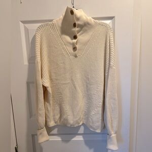 Sessun knit sweater with button neck